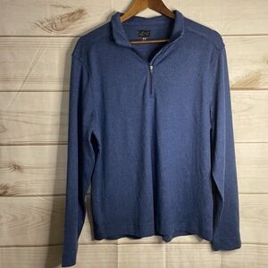 Greg Norman 1/4 zip pullover Sweater Blue‎ Size Medium